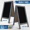 HBCY Creations A-Frame Chalkboard / Sidewalk Chalkboard Sign with Eraser / Large Sturdy Sandwich Board / A Frame Restaurant Message Board